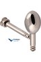 Modern Design Silver Color Oval Iron Curtain Rod and Background Curtain Fixing Accessory (Screw and Dowel Included) 1 Piece - 8