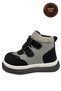 Boys' Boots – Gray Black Genuine Leather - 4