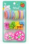 Girls' Hair Clip Set Colorful Mixed Figure Rubber Clip Mini Snap Clip Floral and Cute Hair Accessories