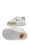 Girls' First Step Casual Shoes – White Pink Genuine Leather - 5