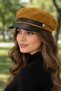 Women's Winter Suede Newsboy Captain Hat - 5