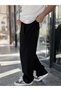 Black oblique stitched baggy tracksuit we-5139 - 5