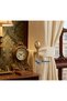 Modern Design Gold Color Oval Iron Curtain Rod and Background Curtain Fixing Accessory (Screw and Dowel Included) 1 Piece - 3