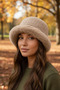 Women's Winter Faux Fur Plush Cap Hat - 7