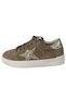 Women's Sneakers – Mink/Beige Suede-Silver Genuine Leather