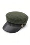 Women's Winter Suede Newsboy Captain Hat - 3