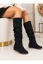 Kod.200. Bellows-Style, Hidden Heel, No Zipper, Ready-Made Bottom, Fur-Lined Inside Boots. - 2