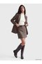 Timeless Clothing & Timeless Choices Belted Houndstooth Embroidered Mini Skirt