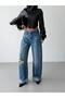 Trend Special Waist Design Wide Leg Loose Fit Denim Jeans - 3