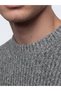Esvab • Modern & Distinctive Zero Roba Collar Ribbed Men's Knitwear Sweater - 4