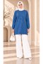 Women's Stone Detailed Long Sweatshirt Tunic