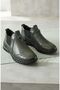 Genuine Leather Orthopedic Sole with Elastic Sides Khaki Casual Sports Women's Shoes - 2