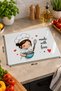 Glass Cutting Board Made with Love Theme - Glass Cutting Board |   30cm X 40cm - 5