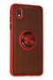 Samsung Galaxy A01 Core Compatible Case Montreal Silicone Cover with Ring - Red - 8