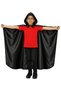 Ataturk Printed Hooded Black Cape - 2
