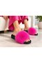 Women's Genuine Leather Luxury Real Fur Detailed Stylish Comfortable Slippers - 5