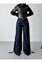 Trend Special Waist Design Wide Leg Loose Fit Denim Jeans