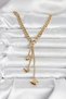 316l steel gold color butterfly dangle women necklace - 4