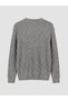 Esvab • Modern & Distinctive Zero Roba Collar Ribbed Men's Knitwear Sweater - 7