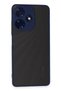 Infinix Hot 30 4g Compatible Case Montreal Silicone Cover - Navy Blue - 8