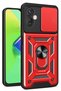 Infinix Hot 30 4g Compatible Case with Lens Ring Silicone - Red - 8