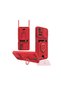 Xiaomi Redmi 10 2022 Compatible Case Zuma Silicone with Business Card Holder and Ring - Red - 7