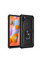 Samsung Galaxy A11 Compatible Case Sofia Silicone Cover with Ring - Black - 7