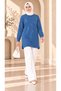 Women's Stone Detailed Long Sweatshirt Tunic - 3