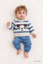 Baby Set Patterned Striped 2-Piece Set Long Sleeve Top and Bottom Seasonal Set 3 6 9 12 Months