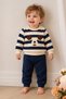 Baby Set Patterned Striped 2-Piece Set Long Sleeve Top and Bottom Seasonal Set 3 6 9 12 Months - 3