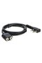 1m Speaker Mic Extension Cord 2-Pin K Type Extender Cord Wire Replacement Ham Radio Access - 2