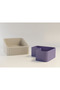 3D Printed Peanut Bowl - Dual Chamber Shell Separator Presentation Bowl - Beige Purple - 4