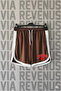 Lifeguard / Cankurtaran Printed Jersey Sports Training Shorts with Piping Detail