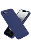 Apple iPhone 16E Compatible Case First Silicone - Navy Blue - 5