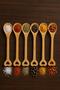 Wooden Spice Spoon Set of 6 15 cm - 2