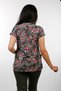 (E-Flex) Women's Butterfly Patterned Doctor Nurse Hospital Veterinary Scrubs Single Top Uniform - 3