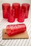Acrylic Red Single Long Cup & Water Soft Drink Cup 750 ml (Large Size & Not Glass) - 6
