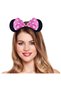 Pink bow minnie mouse crown mini ears - 7