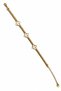 Steel Clover Plate Bracelet (White)