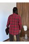Women's Relaxed Plaid Melton Shirt - 4