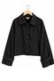 Short Shirt Trench Coat-Black - 3