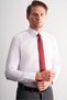 White Hard Collar Long Sleeve Slim Fit Cotton Shirt 1004265057 - 3