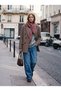 Regular Fit Houndstooth Blazer Ecru Jacket