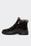 Genuine Leather Fur 240Kza2704-1 Mink Crocodile Women's Classic Boots - 2