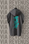 Japanese Invincible Front and Back Printed Zero Sleeve Hooded 100% Cotton Sports Tshirt