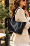 Women's Soft Faux Leather Shoulder Bag Daily Use Large Size Single Compartment Stylish Bag - 5