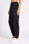 Women Sportswear Fit Drawstring Training Track Pants, Black - 3