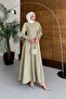 Cape Stone Detailed Dress