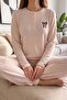 Powder Ruban Salonic Long Sleeve Knitted Women's Pajama Set - 5