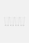 4 Pieces Simple Home Cooler Glasses Set, Transparent